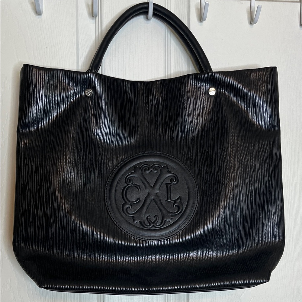 Elegant Christian LaCroix Black Tote Bag